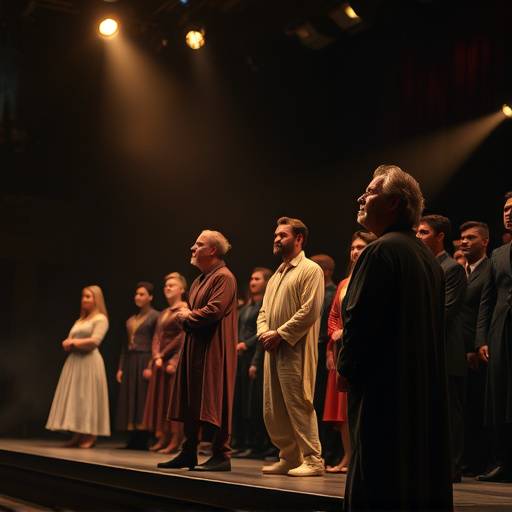 Actors performing on stage